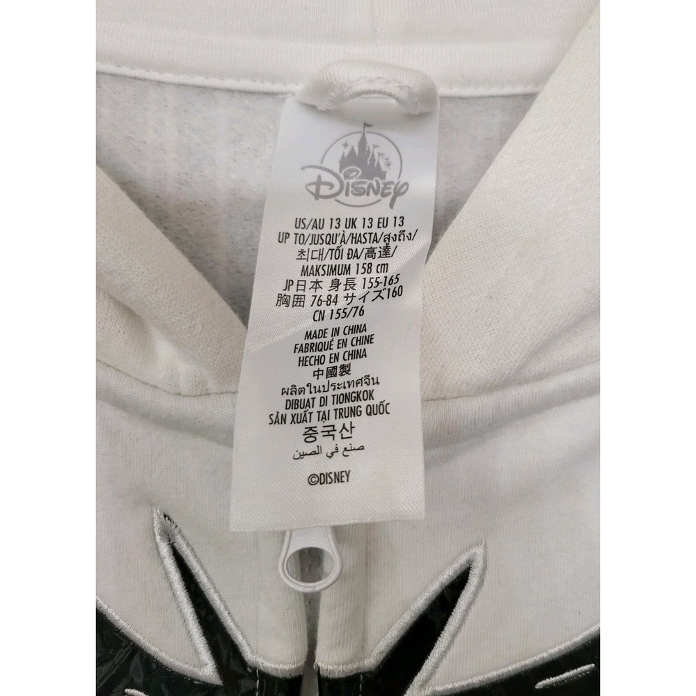 NWT Disney Store Jack Skellington Zip Long Sleeved Hoodie Jacket KIDS SZ 13 - Picture 6 of 8